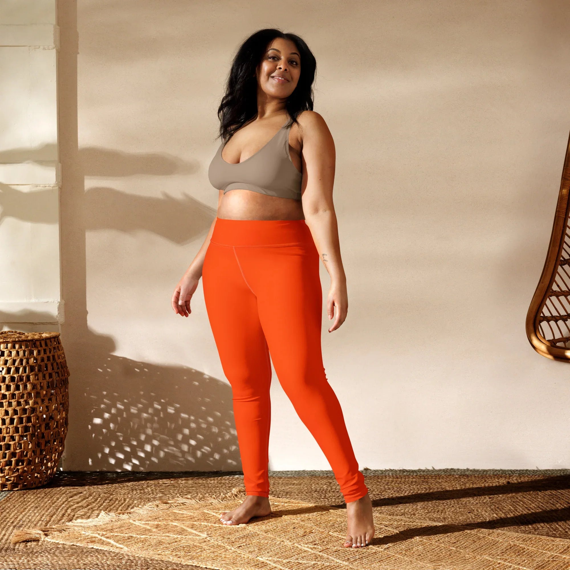 Yoga Leggings Leggings AwRans Clothing all-over-print-yoga-leggings-white-front-68773ccd1372b