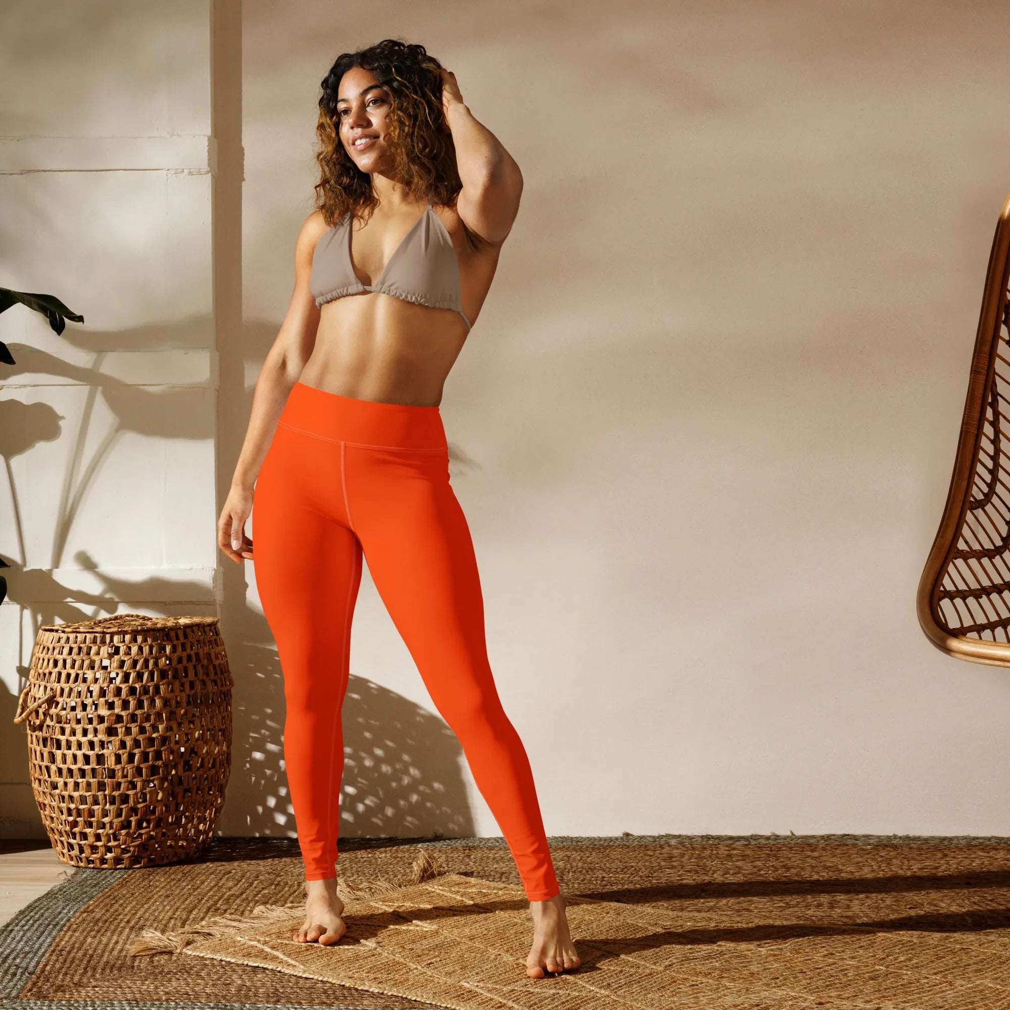 Yoga Leggings Leggings AwRans Clothing all-over-print-yoga-leggings-white-front-68773ccd1461b