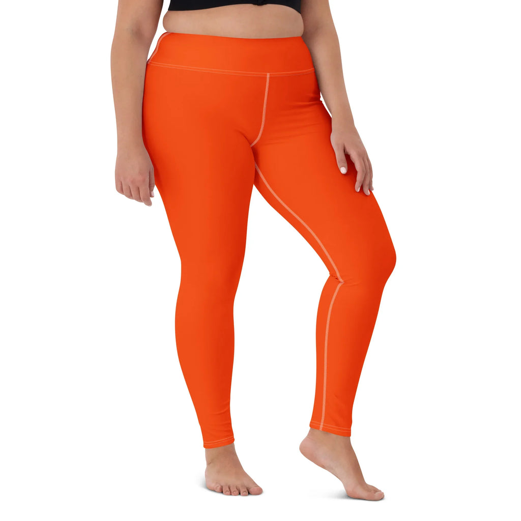 Yoga Leggings Leggings AwRans Clothing all-over-print-yoga-leggings-white-front-68773ccd14d35
