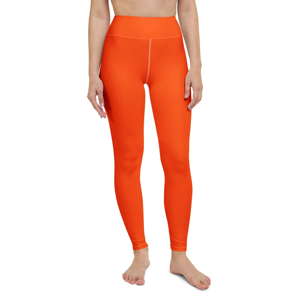 Yoga Leggings Leggings AwRans Clothing all-over-print-yoga-leggings-white-front-68773ccd156da