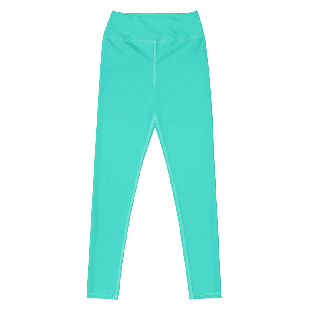 Yoga Leggings Leggings AwRans Clothing all-over-print-yoga-leggings-white-front-68773d0c58f70
