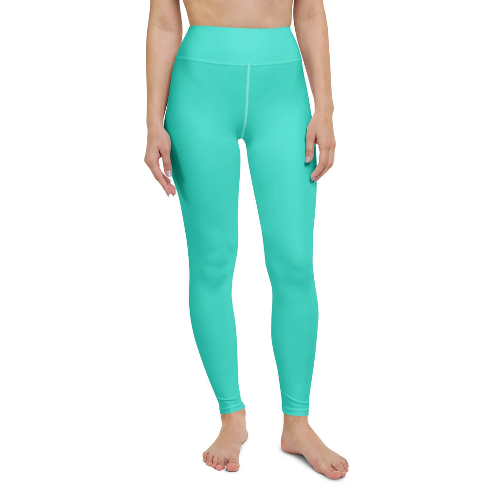 Yoga Leggings Leggings AwRans Clothing all-over-print-yoga-leggings-white-front-68773d0c59574