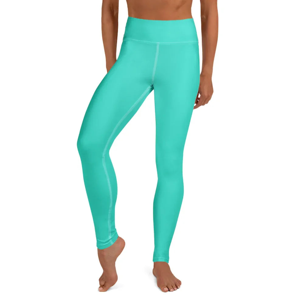 Yoga Leggings Leggings AwRans Clothing all-over-print-yoga-leggings-white-front-68773d0c59906