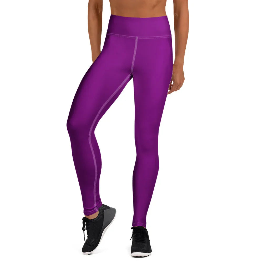 Yoga Leggings XL Leggings AwRans Clothing all-over-print-yoga-leggings-white-front-68773d4bc92da