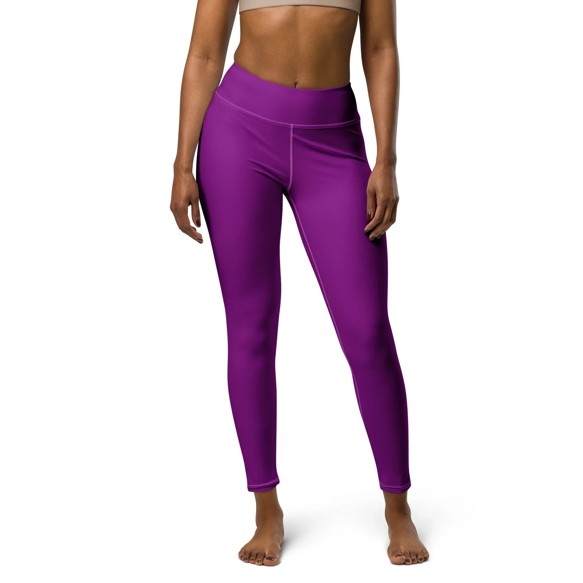 Yoga Leggings Leggings AwRans Clothing all-over-print-yoga-leggings-white-front-68773d4bcbb28