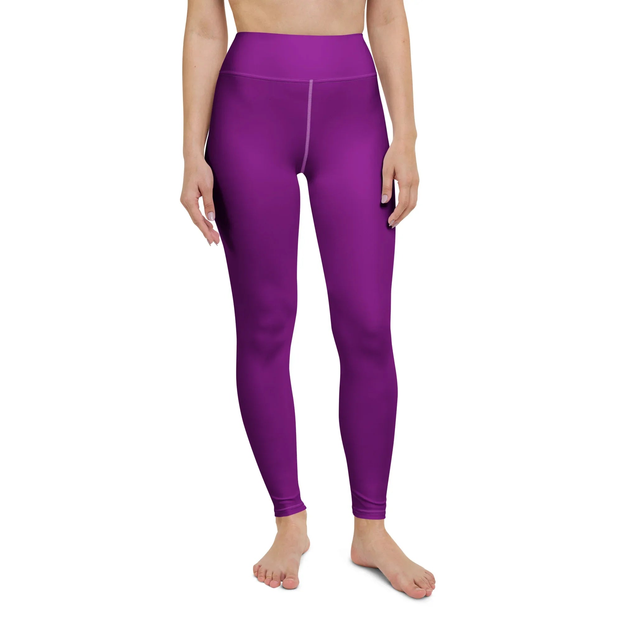 Yoga Leggings Leggings AwRans Clothing all-over-print-yoga-leggings-white-front-68773d4bce2b3