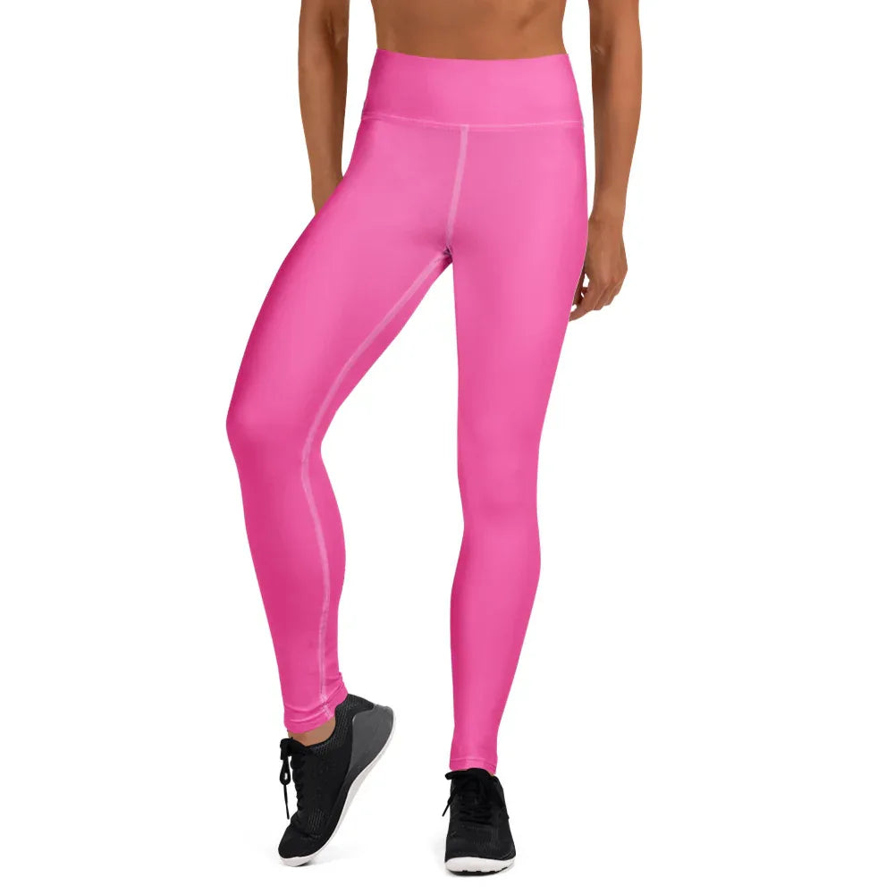 Yoga Leggings XL Leggings AwRans Clothing all-over-print-yoga-leggings-white-front-68773d8be1d09