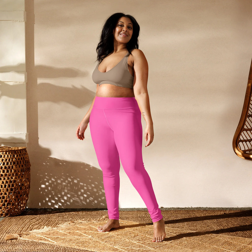 Yoga Leggings Leggings AwRans Clothing all-over-print-yoga-leggings-white-front-68773d8be2ae3
