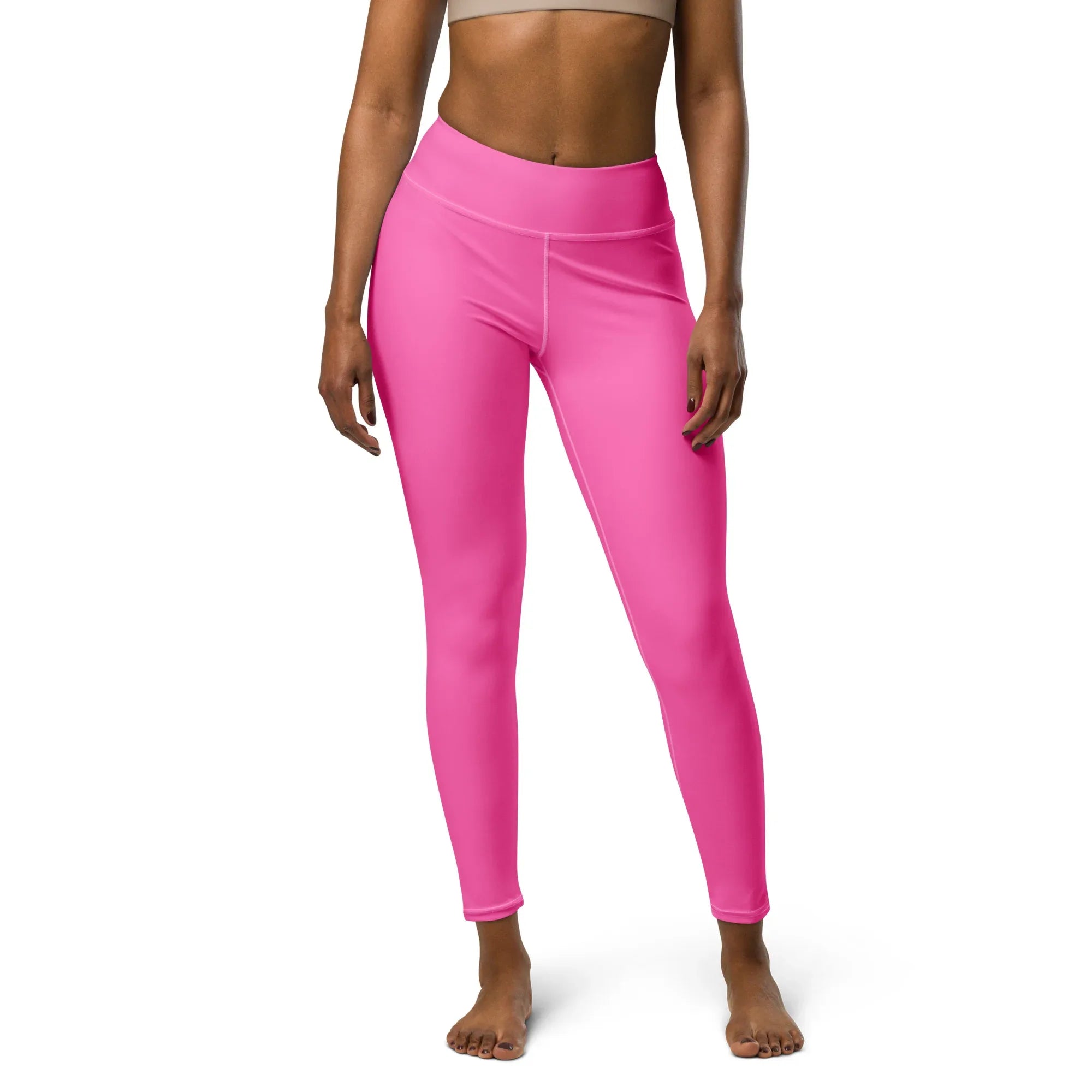 Yoga Leggings Leggings AwRans Clothing all-over-print-yoga-leggings-white-front-68773d8be3790