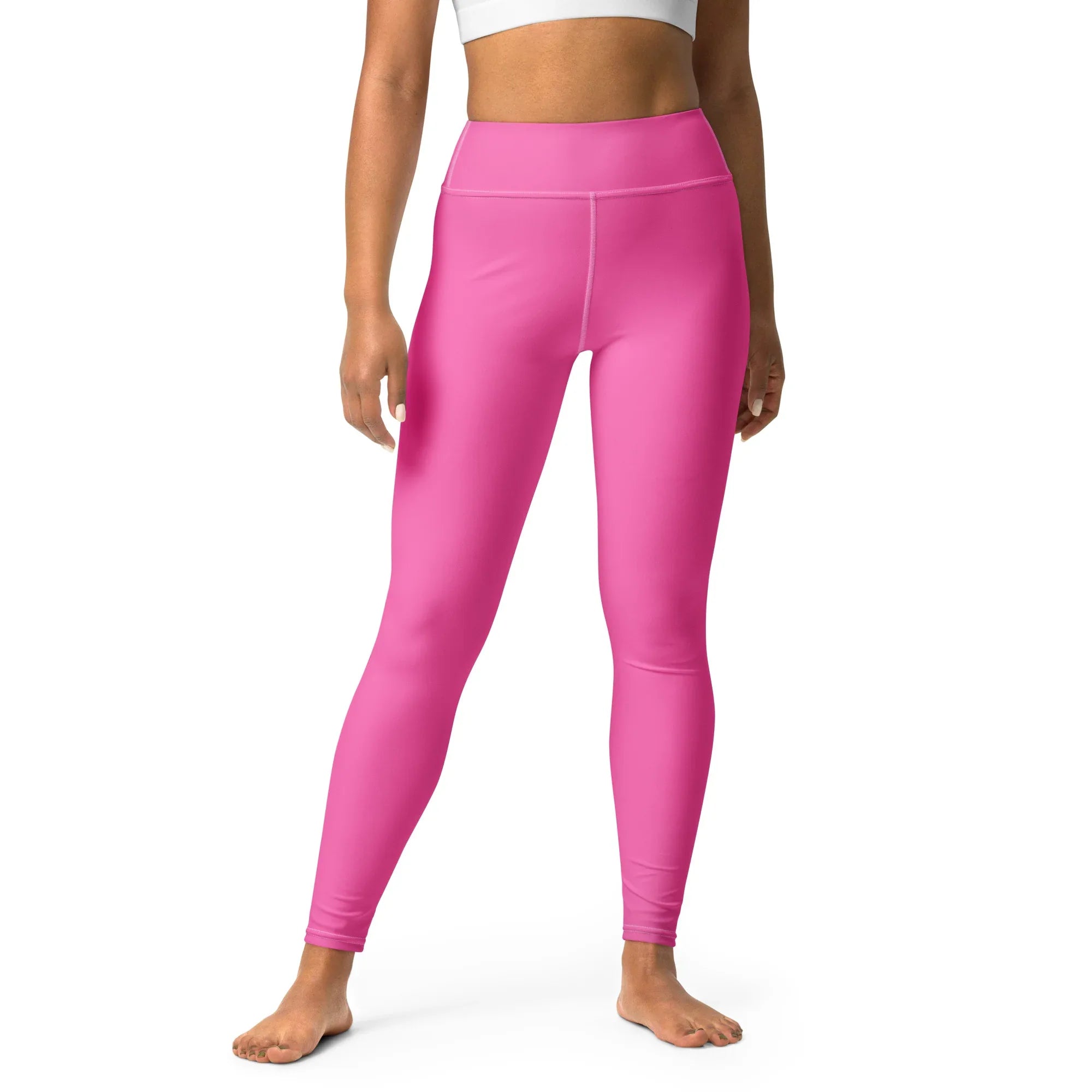 Yoga Leggings Leggings AwRans Clothing all-over-print-yoga-leggings-white-front-68773d8be392d
