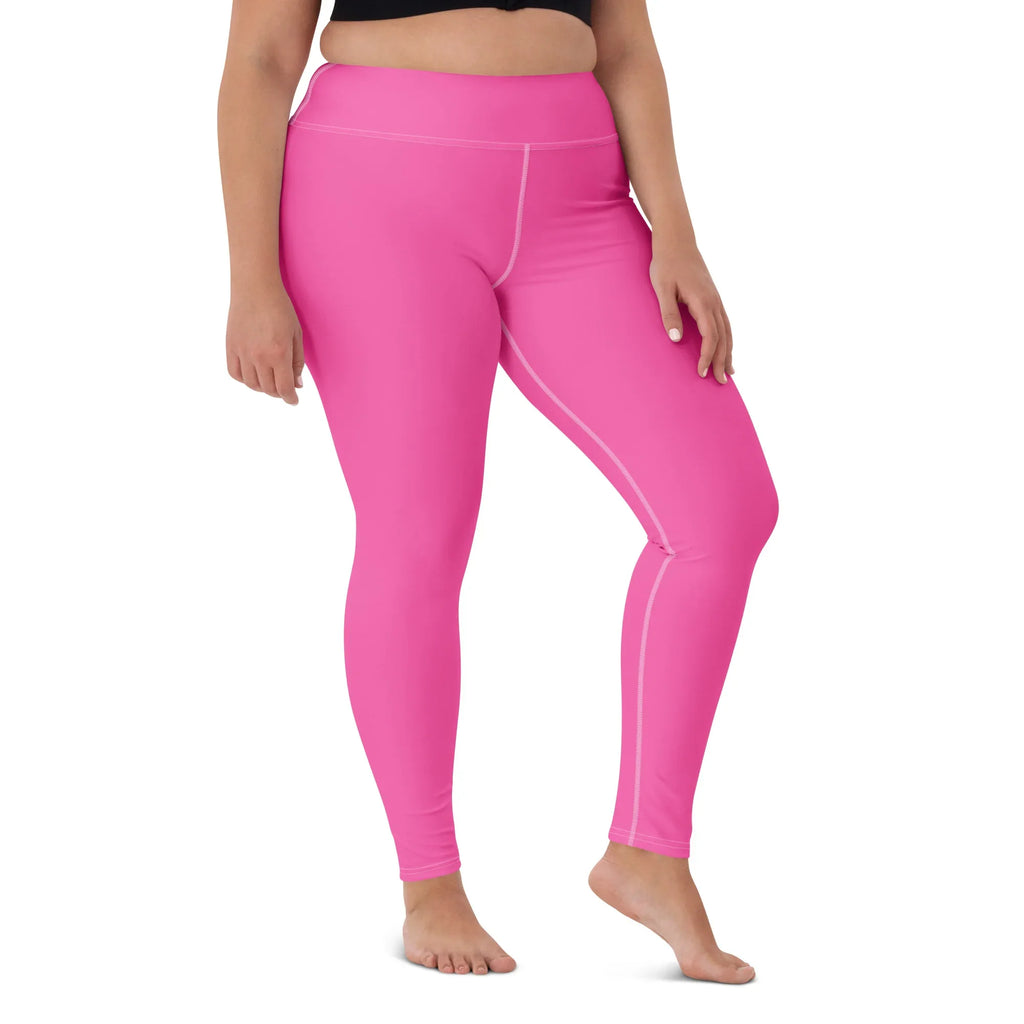 Yoga Leggings Leggings AwRans Clothing all-over-print-yoga-leggings-white-front-68773d8be411c