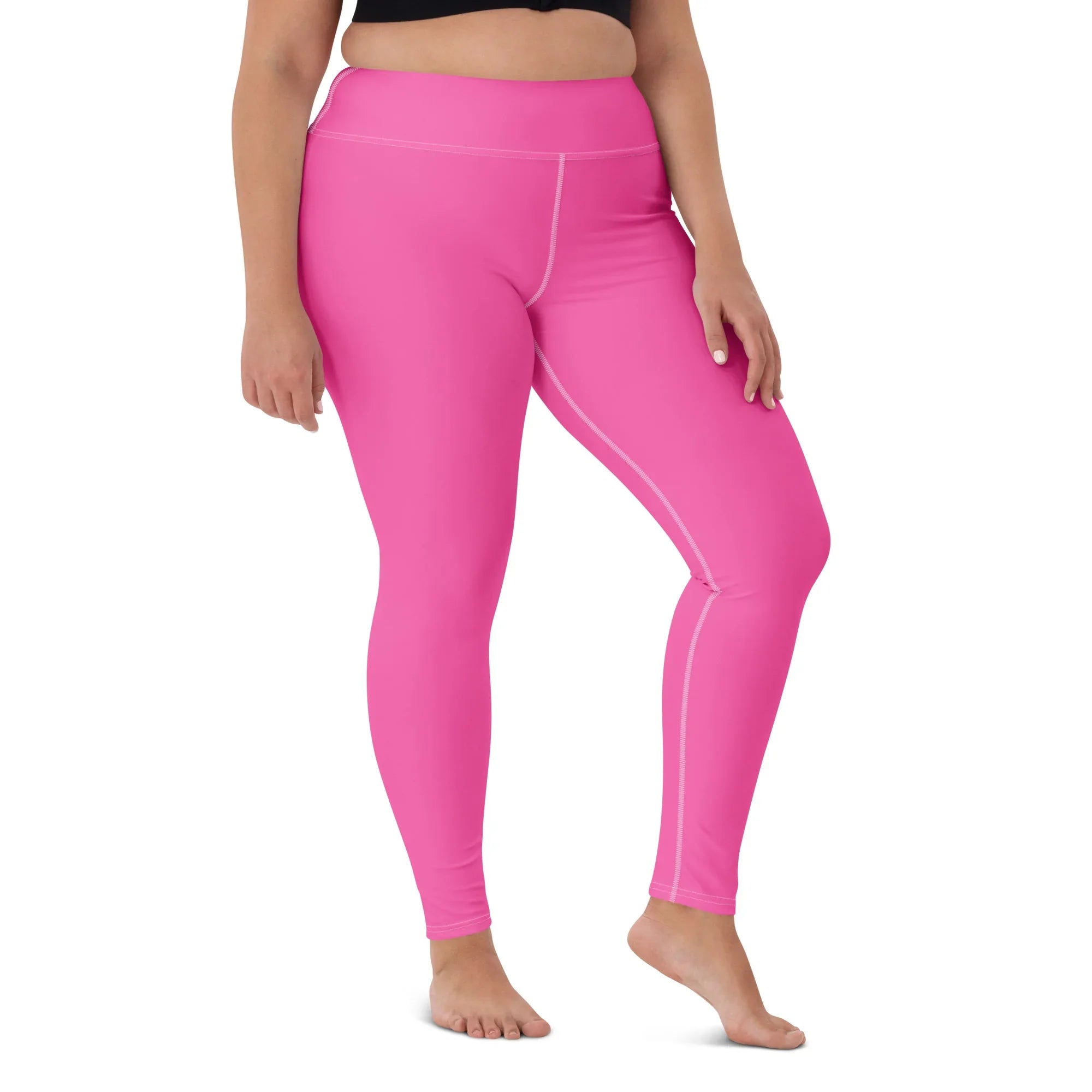 Yoga Leggings Leggings AwRans Clothing all-over-print-yoga-leggings-white-front-68773d8be411c
