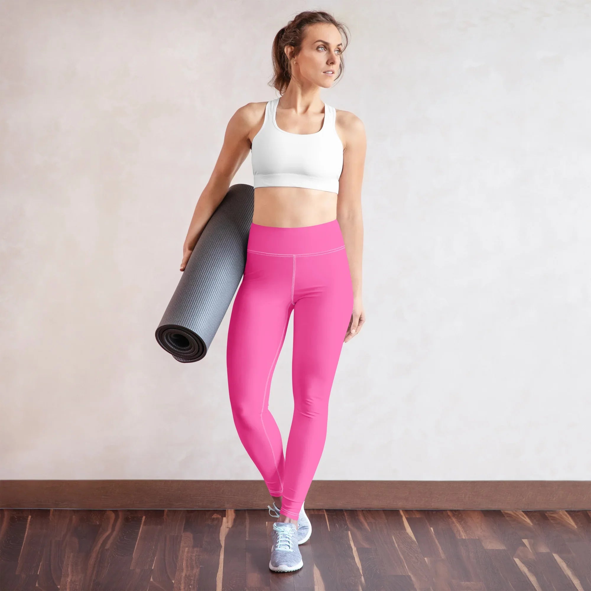 Yoga Leggings Leggings AwRans Clothing all-over-print-yoga-leggings-white-front-68773d8be4c37