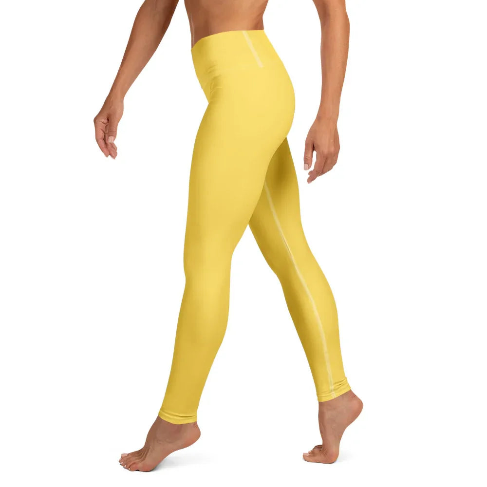 Yoga Leggings Leggings AwRans Clothing all-over-print-yoga-leggings-white-left-68773c111e597