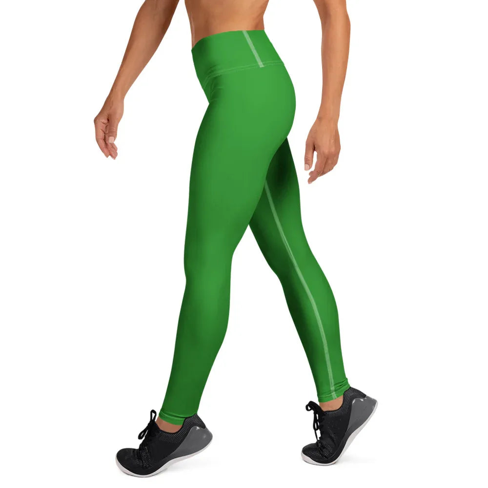 Yoga Leggings Leggings AwRans Clothing all-over-print-yoga-leggings-white-left-68773c8e576f7