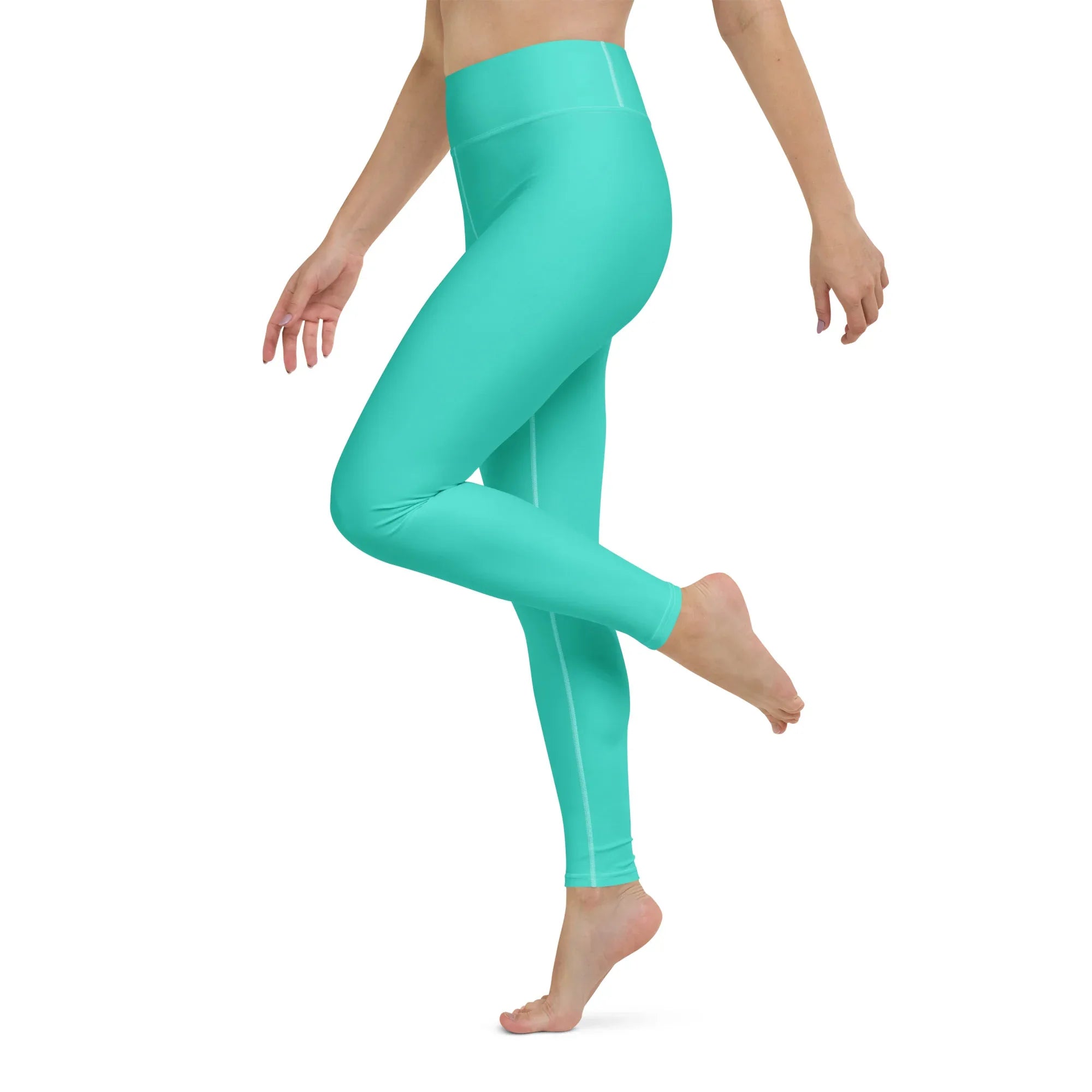 Yoga Leggings Leggings AwRans Clothing all-over-print-yoga-leggings-white-left-68773d0c594b2