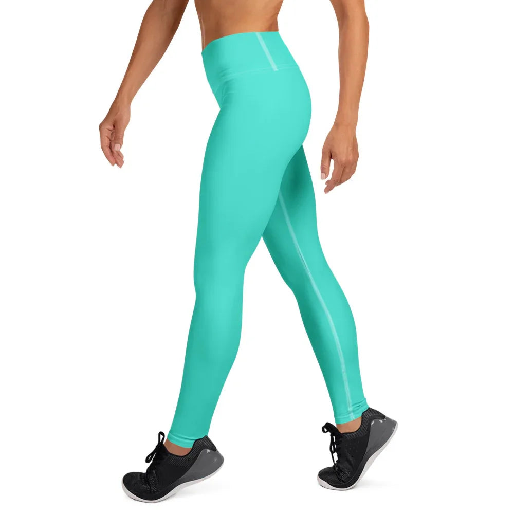 Yoga Leggings Leggings AwRans Clothing all-over-print-yoga-leggings-white-left-68773d0c59b53