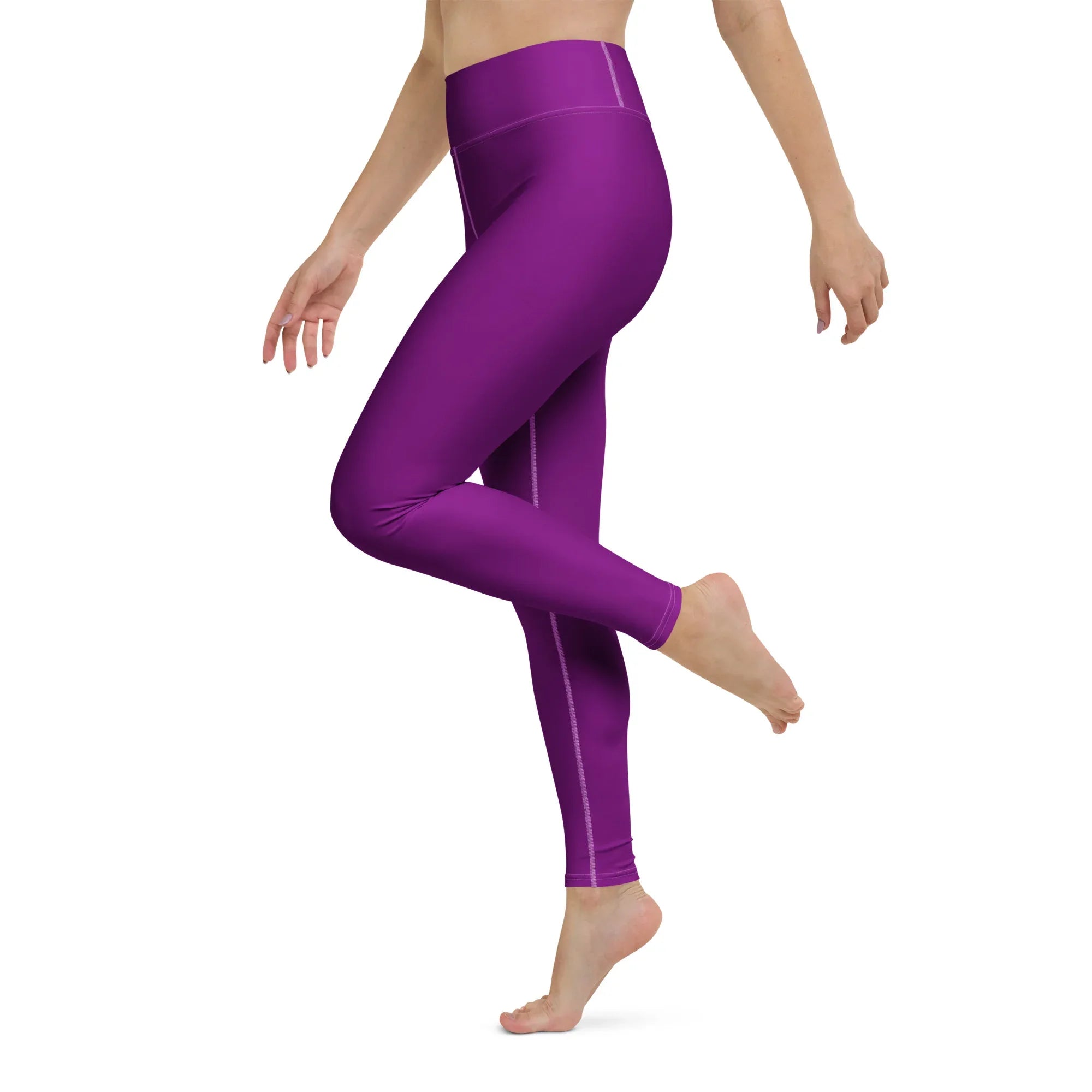 Yoga Leggings Leggings AwRans Clothing all-over-print-yoga-leggings-white-left-68773d4bce132