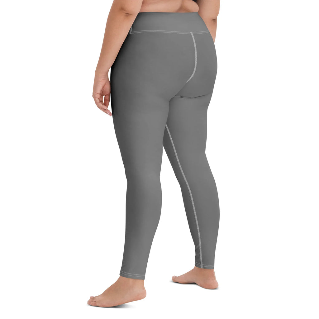 Yoga Leggings Leggings AwRans Clothing all-over-print-yoga-leggings-white-left-back-68773b9355a32