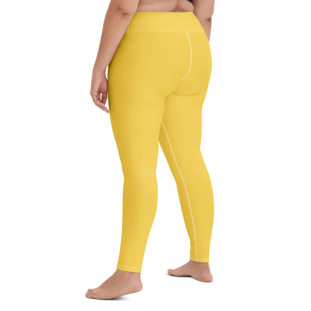 Yoga Leggings Leggings AwRans Clothing all-over-print-yoga-leggings-white-left-back-68773c111bf2f