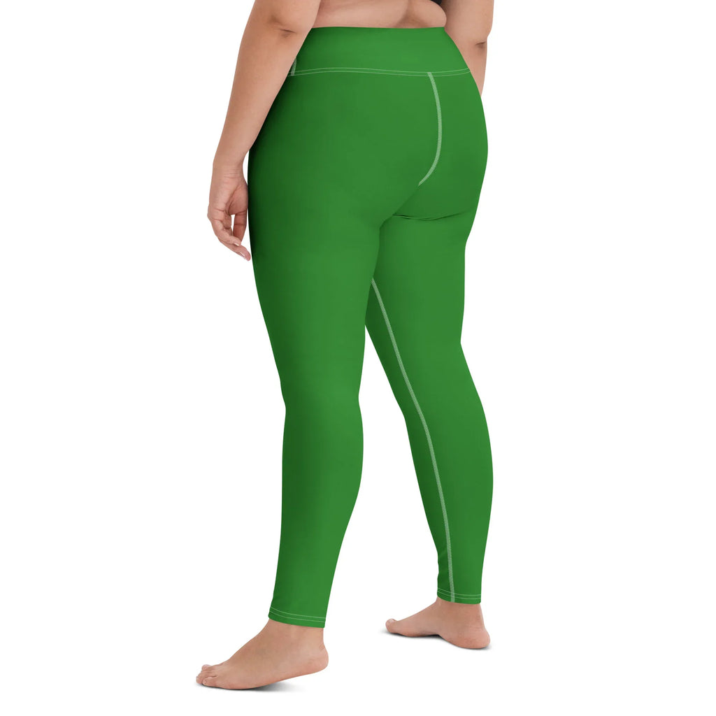 Yoga Leggings Leggings AwRans Clothing all-over-print-yoga-leggings-white-left-back-68773c8e561b7