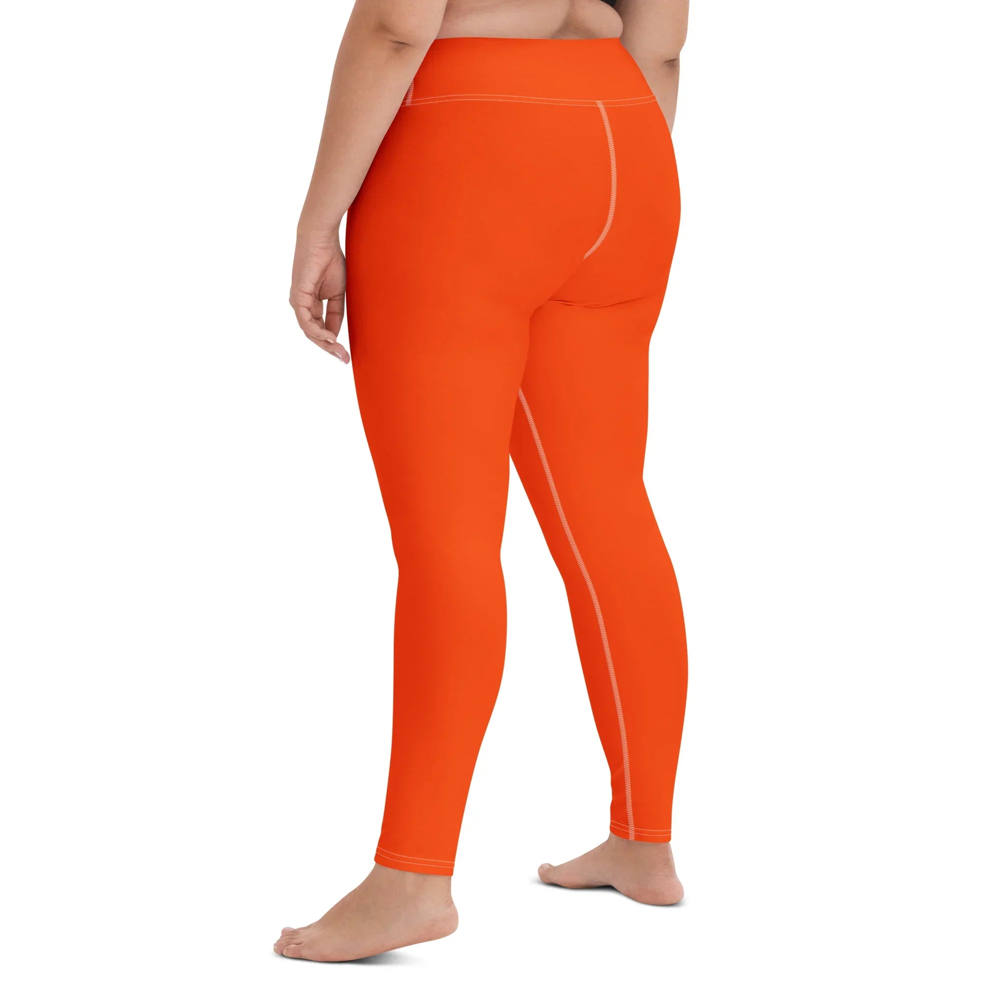Yoga Leggings Leggings AwRans Clothing all-over-print-yoga-leggings-white-left-back-68773ccd149fa
