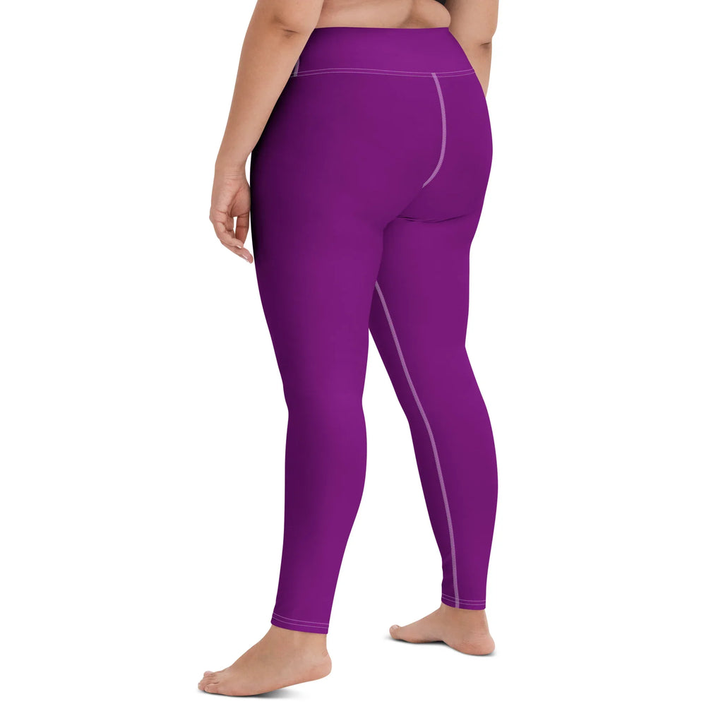 Yoga Leggings Leggings AwRans Clothing all-over-print-yoga-leggings-white-left-back-68773d4bcc84a