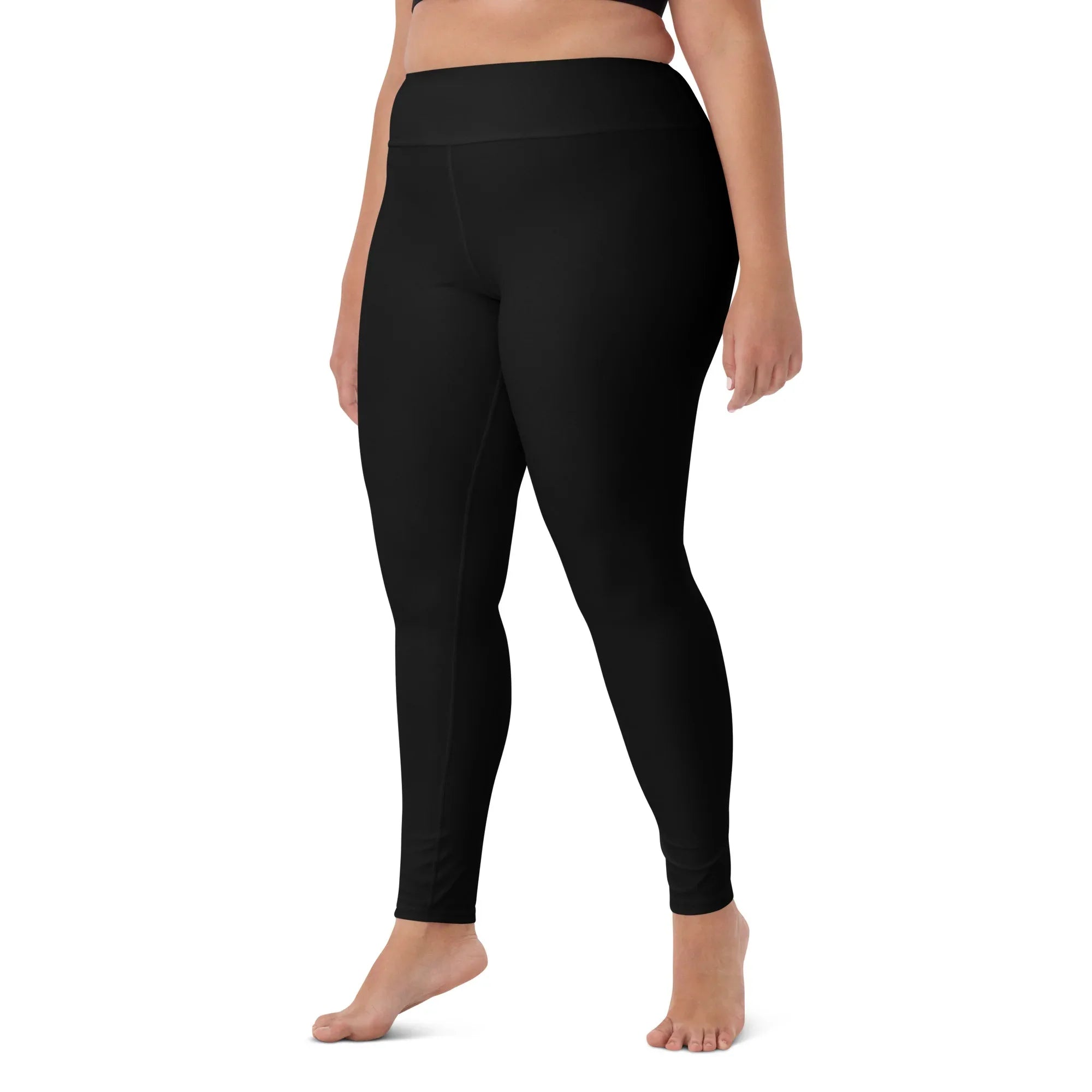 Yoga Leggings Leggings AwRans Clothing all-over-print-yoga-leggings-white-left-front-687737e6f256f