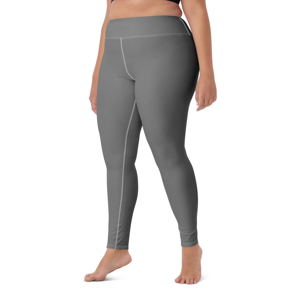 Yoga Leggings Leggings AwRans Clothing all-over-print-yoga-leggings-white-left-front-68773b9355ca8