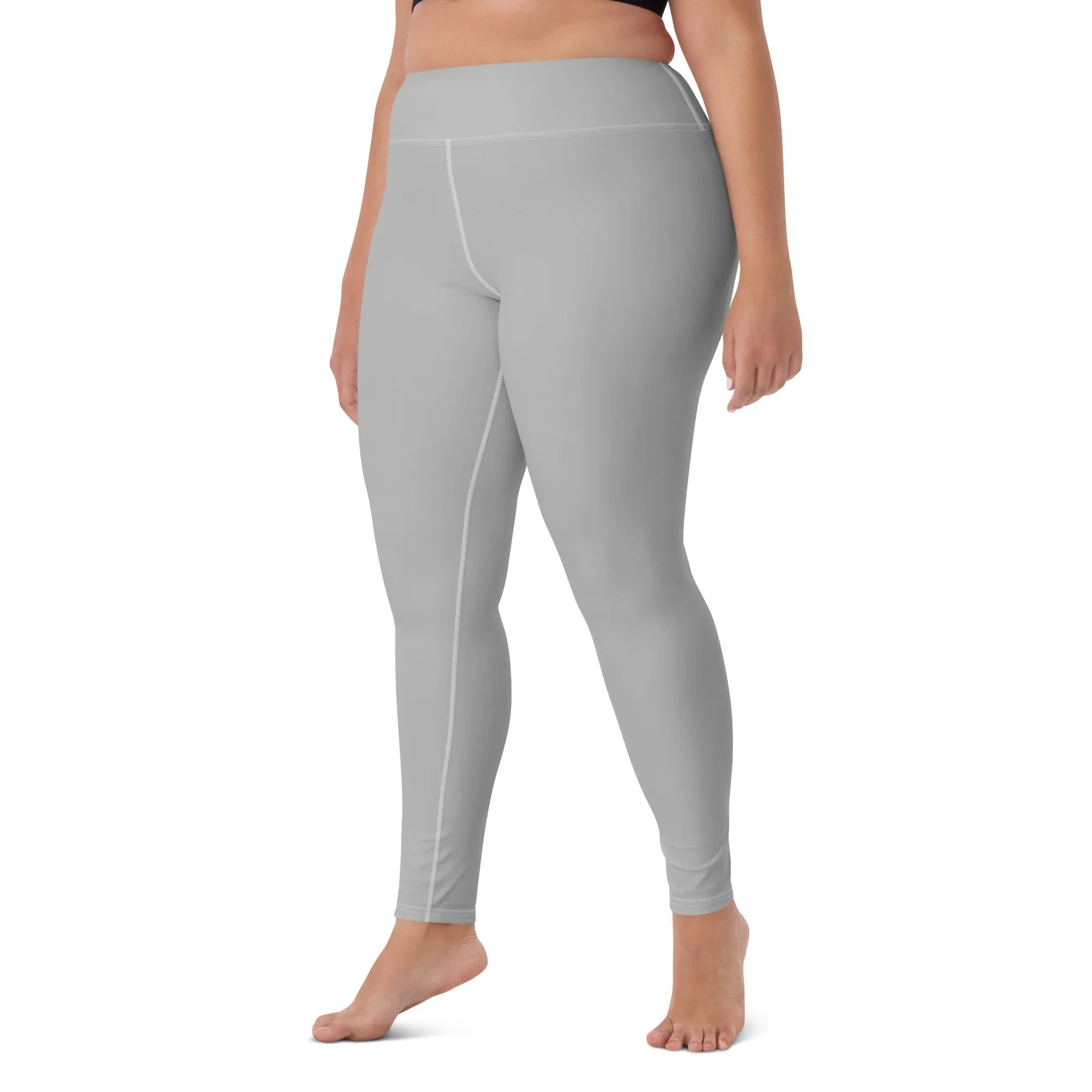 Yoga Leggings Leggings AwRans Clothing all-over-print-yoga-leggings-white-left-front-68773bd3adc41