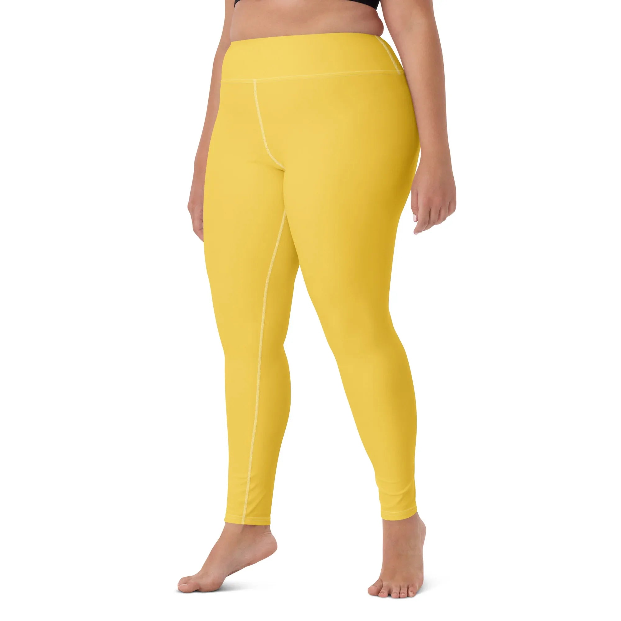 Yoga Leggings Leggings AwRans Clothing all-over-print-yoga-leggings-white-left-front-68773c111c189