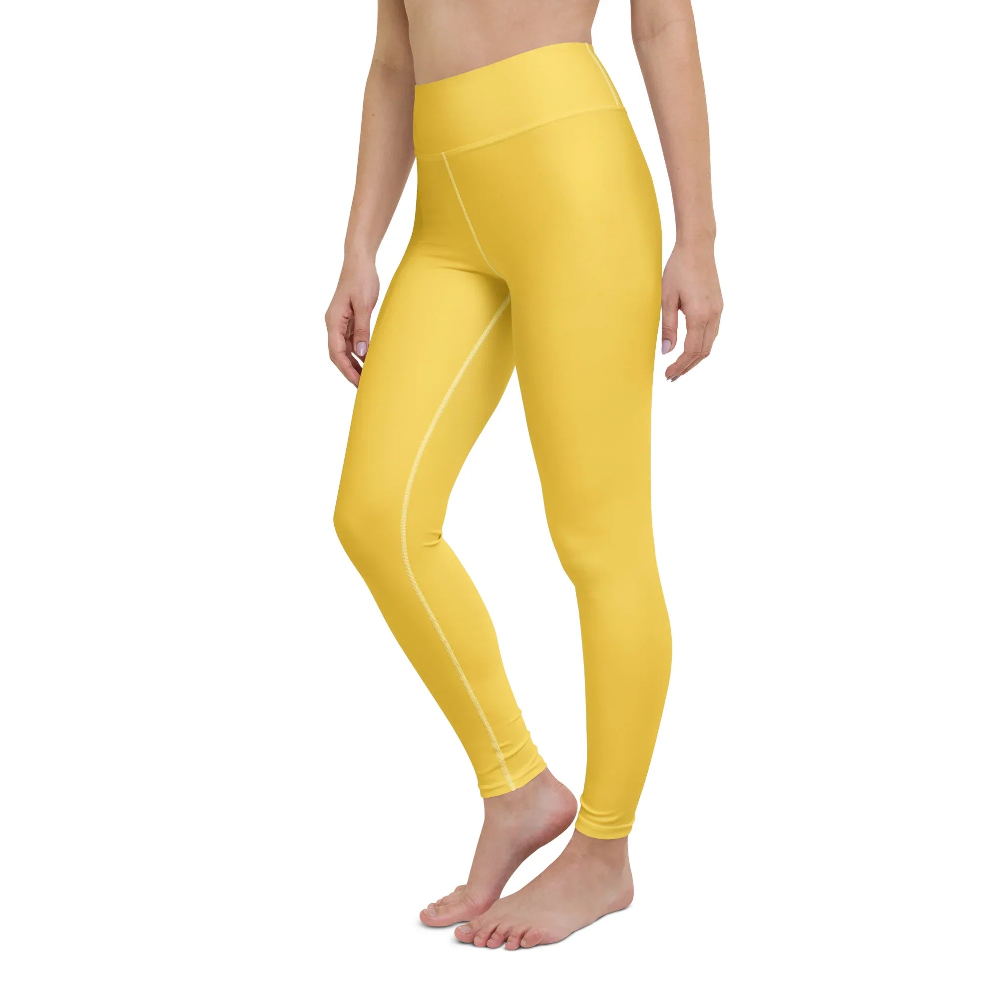 Yoga Leggings Leggings AwRans Clothing all-over-print-yoga-leggings-white-left-front-68773c111e156