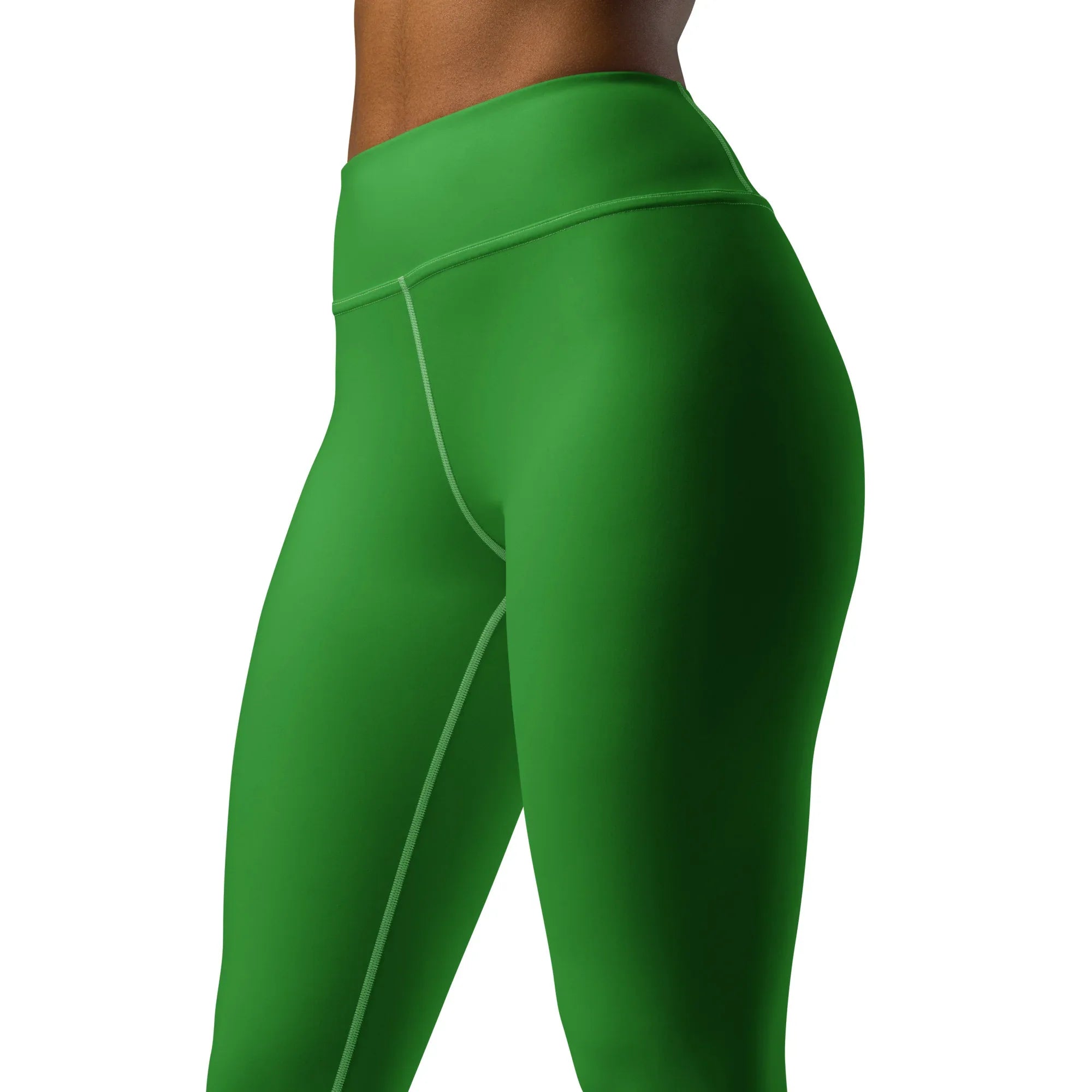 Yoga Leggings Leggings AwRans Clothing all-over-print-yoga-leggings-white-left-front-68773c8e55057