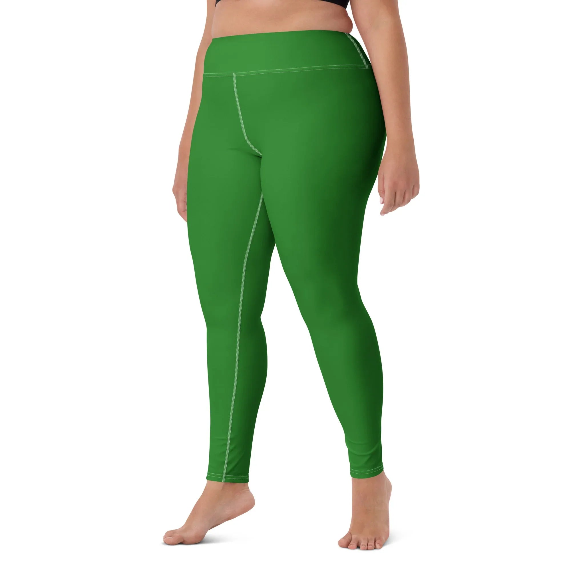 Yoga Leggings Leggings AwRans Clothing all-over-print-yoga-leggings-white-left-front-68773c8e5663b