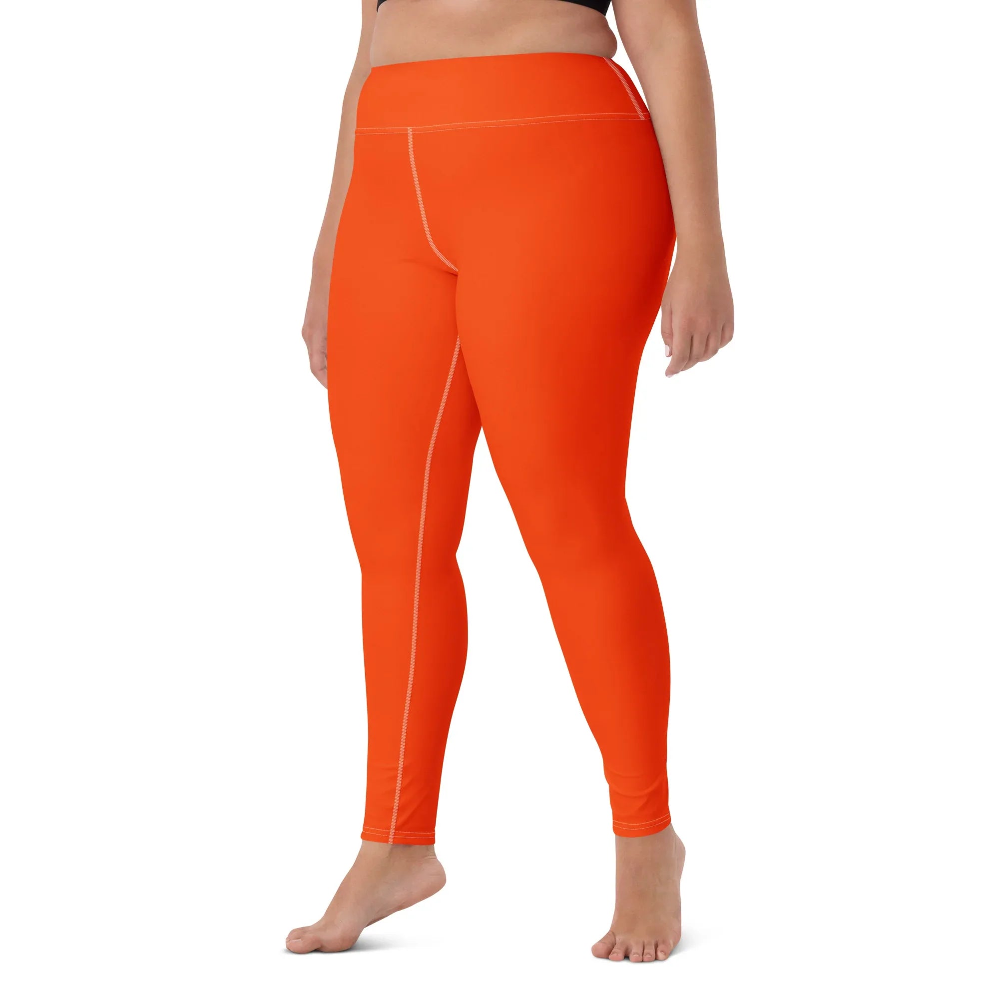 Yoga Leggings Leggings AwRans Clothing all-over-print-yoga-leggings-white-left-front-68773ccd14c57