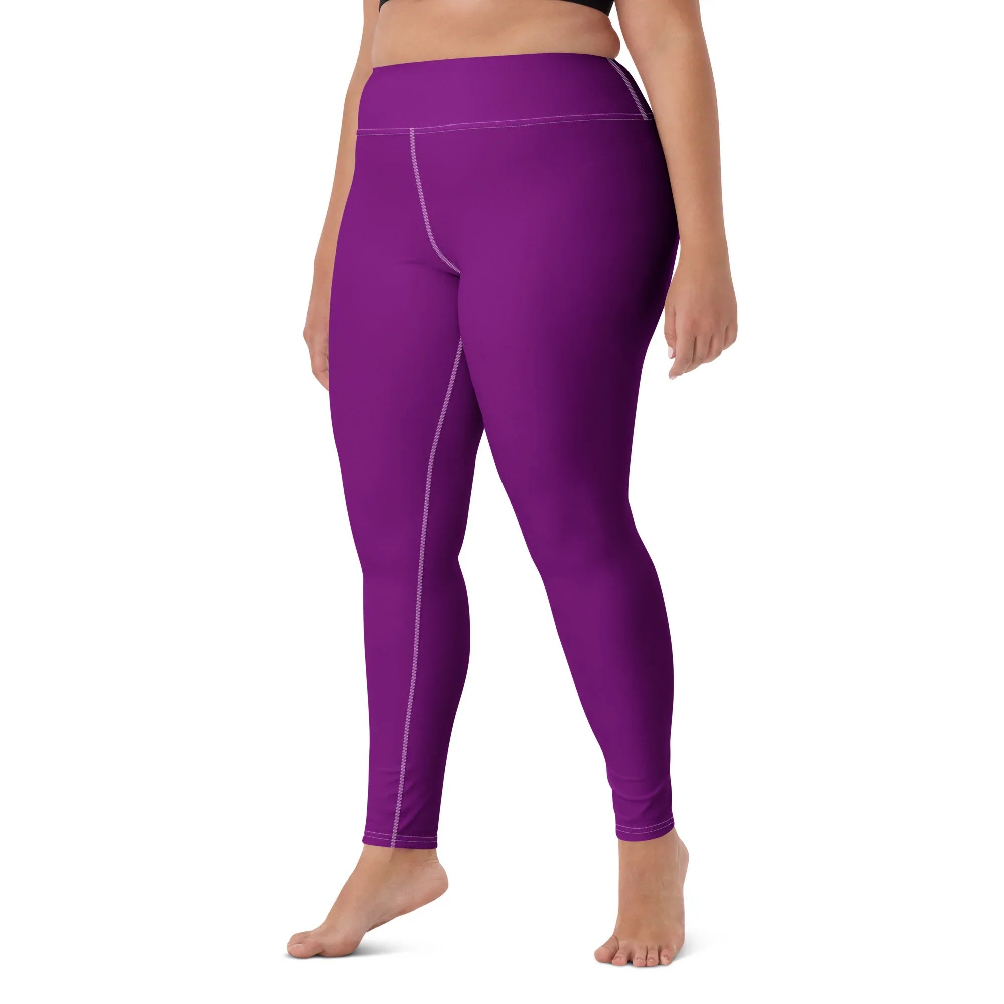 Yoga Leggings Leggings AwRans Clothing all-over-print-yoga-leggings-white-left-front-68773d4bccd30