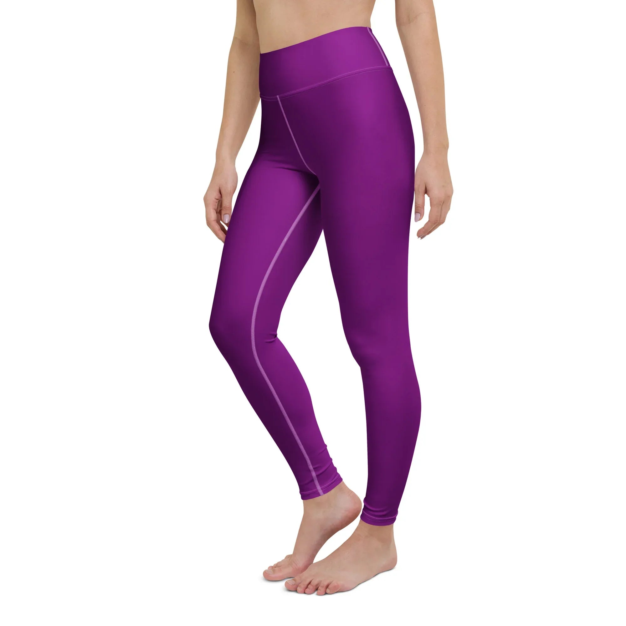 Yoga Leggings Leggings AwRans Clothing all-over-print-yoga-leggings-white-left-front-68773d4bcdfbc