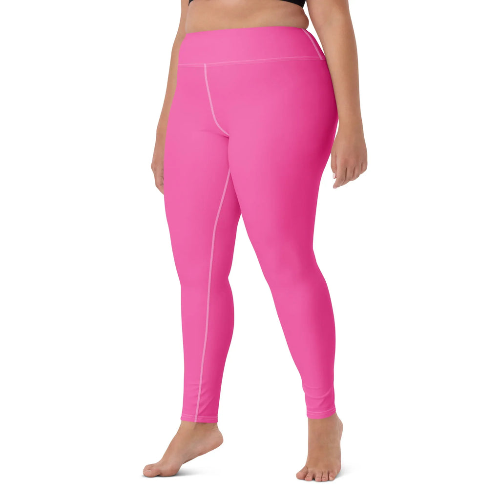 Yoga Leggings Leggings AwRans Clothing all-over-print-yoga-leggings-white-left-front-68773d8be4058