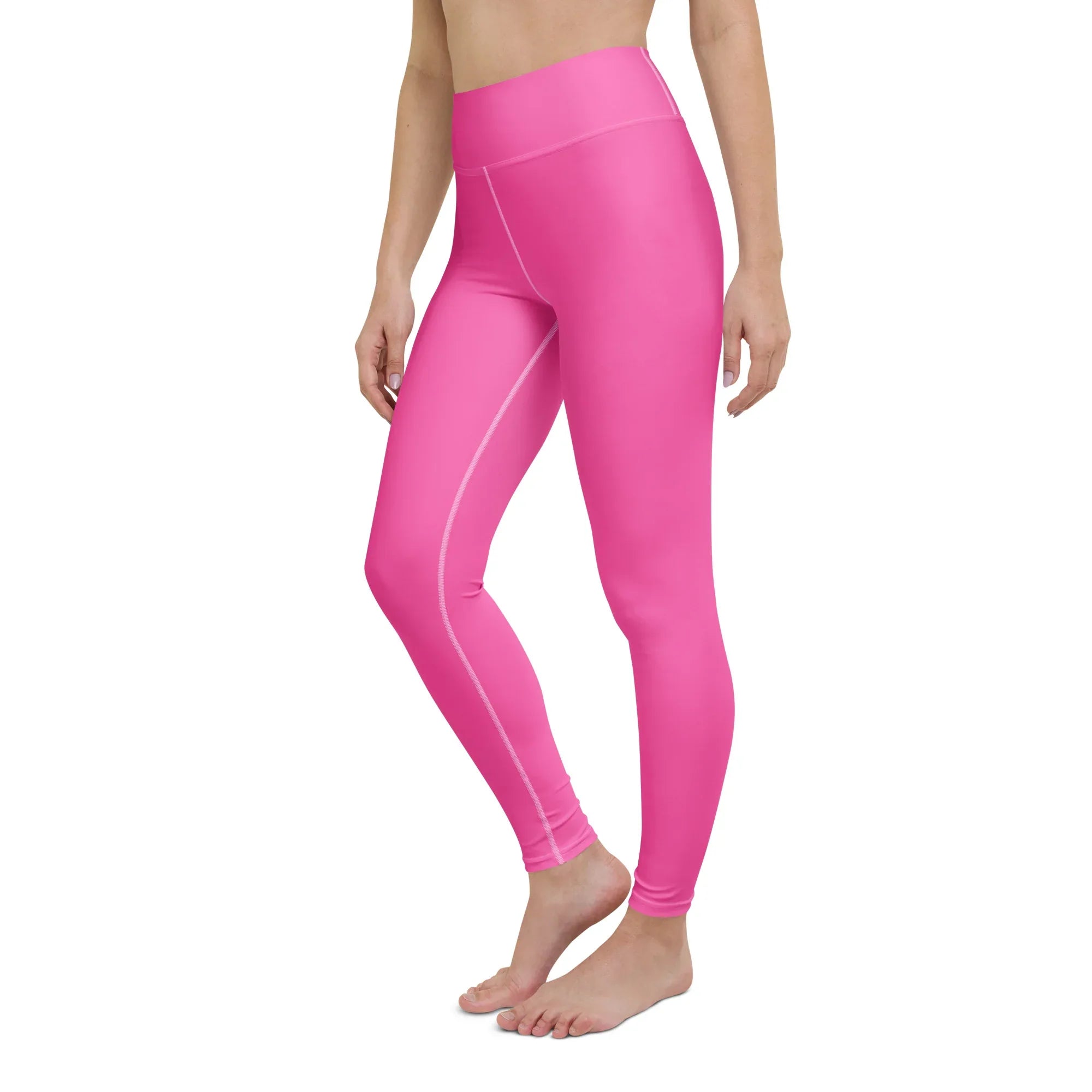 Yoga Leggings Leggings AwRans Clothing all-over-print-yoga-leggings-white-left-front-68773d8be4953