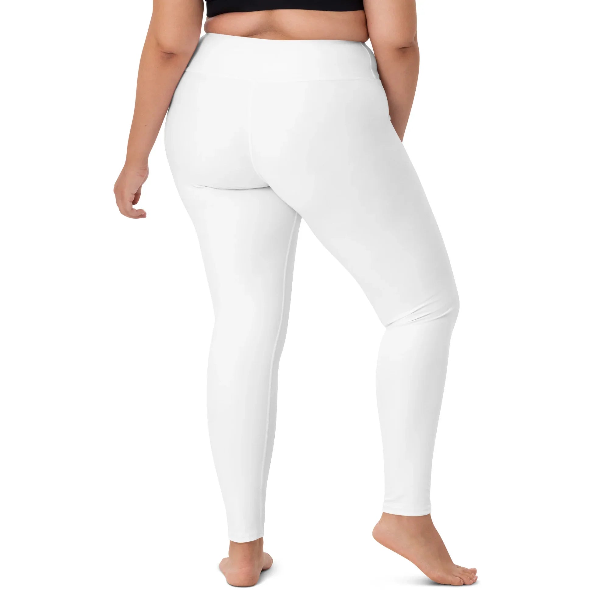Yoga Leggings Leggings AwRans Clothing all-over-print-yoga-leggings-white-right-back-687737a3982fc