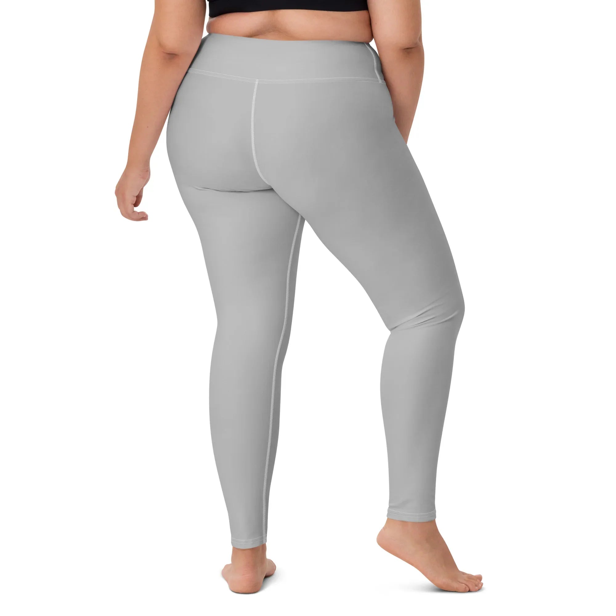 Yoga Leggings Leggings AwRans Clothing all-over-print-yoga-leggings-white-right-back-68773bd3adab7