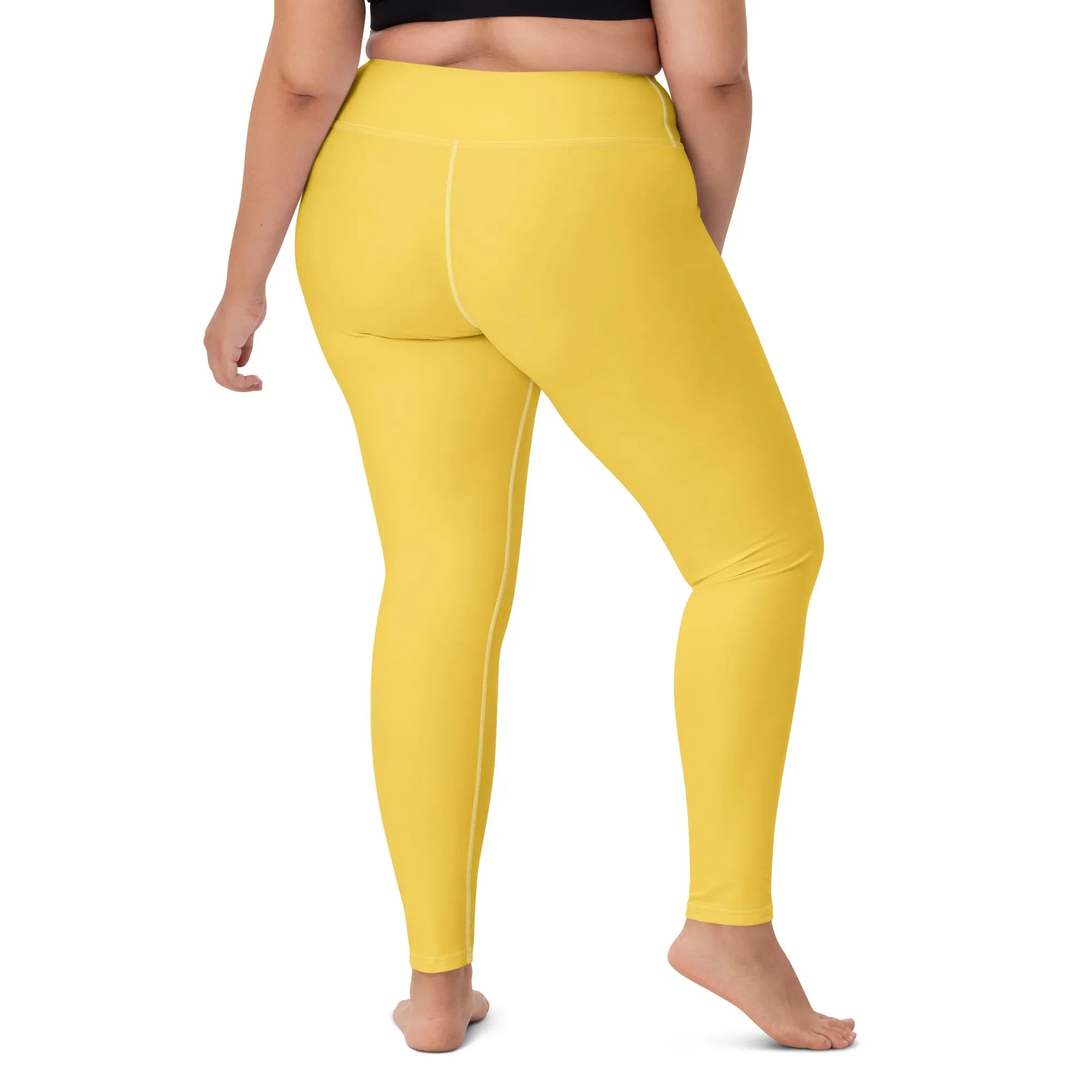 Yoga Leggings Leggings AwRans Clothing all-over-print-yoga-leggings-white-right-back-68773c111bff6