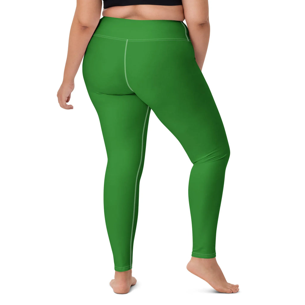 Yoga Leggings Leggings AwRans Clothing all-over-print-yoga-leggings-white-right-back-68773c8e5633b