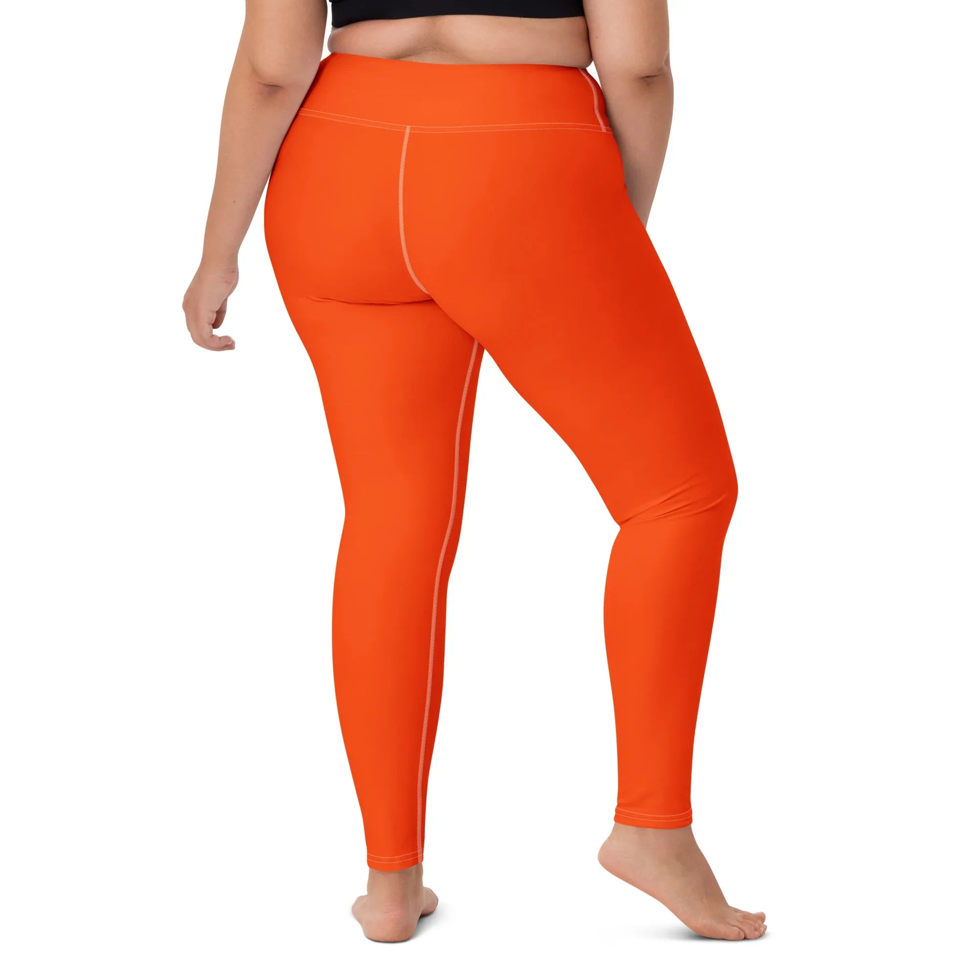 Yoga Leggings Leggings AwRans Clothing all-over-print-yoga-leggings-white-right-back-68773ccd14ac0