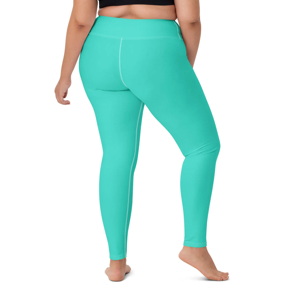 Yoga Leggings Leggings AwRans Clothing all-over-print-yoga-leggings-white-right-back-68773d0c58947