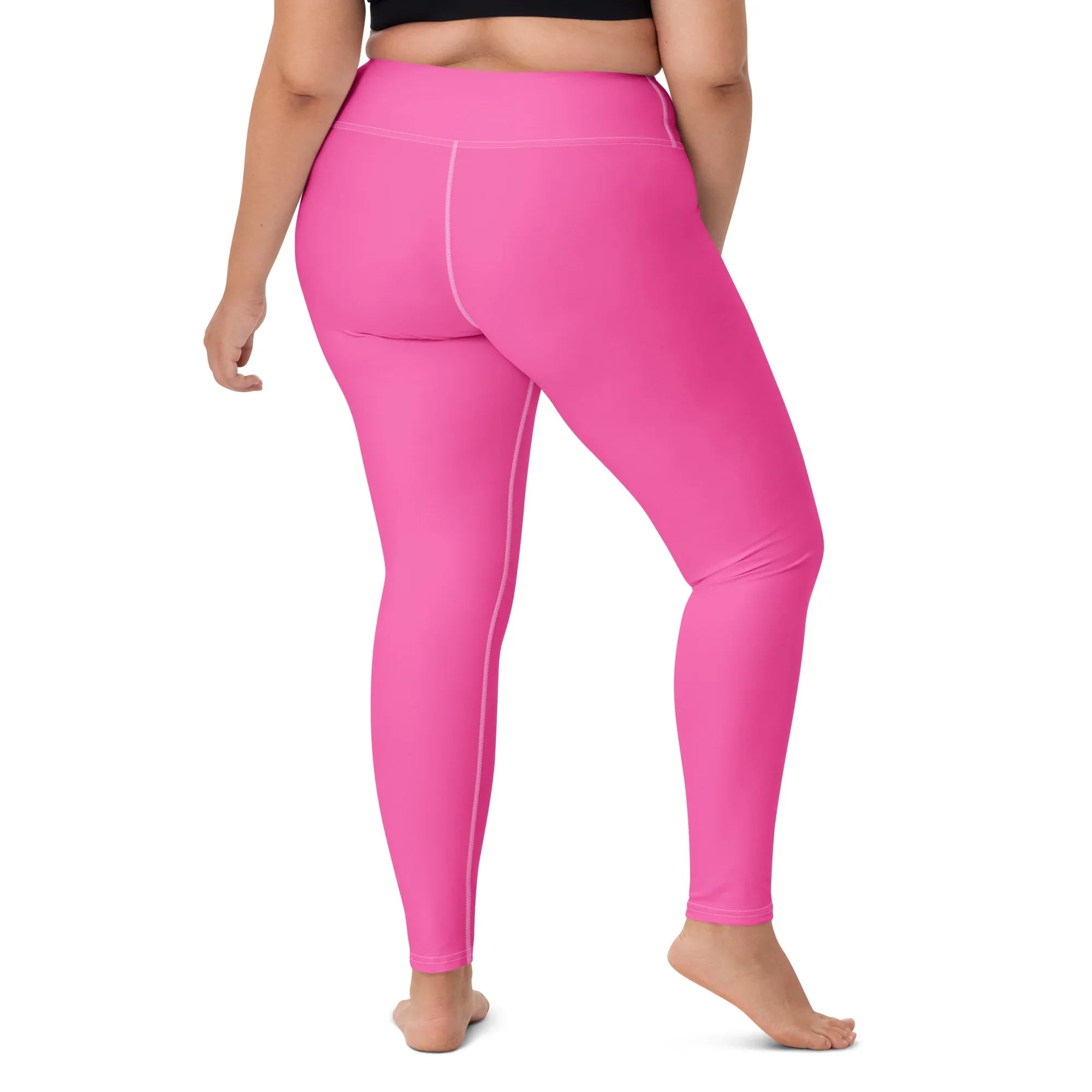 Yoga Leggings Leggings AwRans Clothing all-over-print-yoga-leggings-white-right-back-68773d8be3ecb