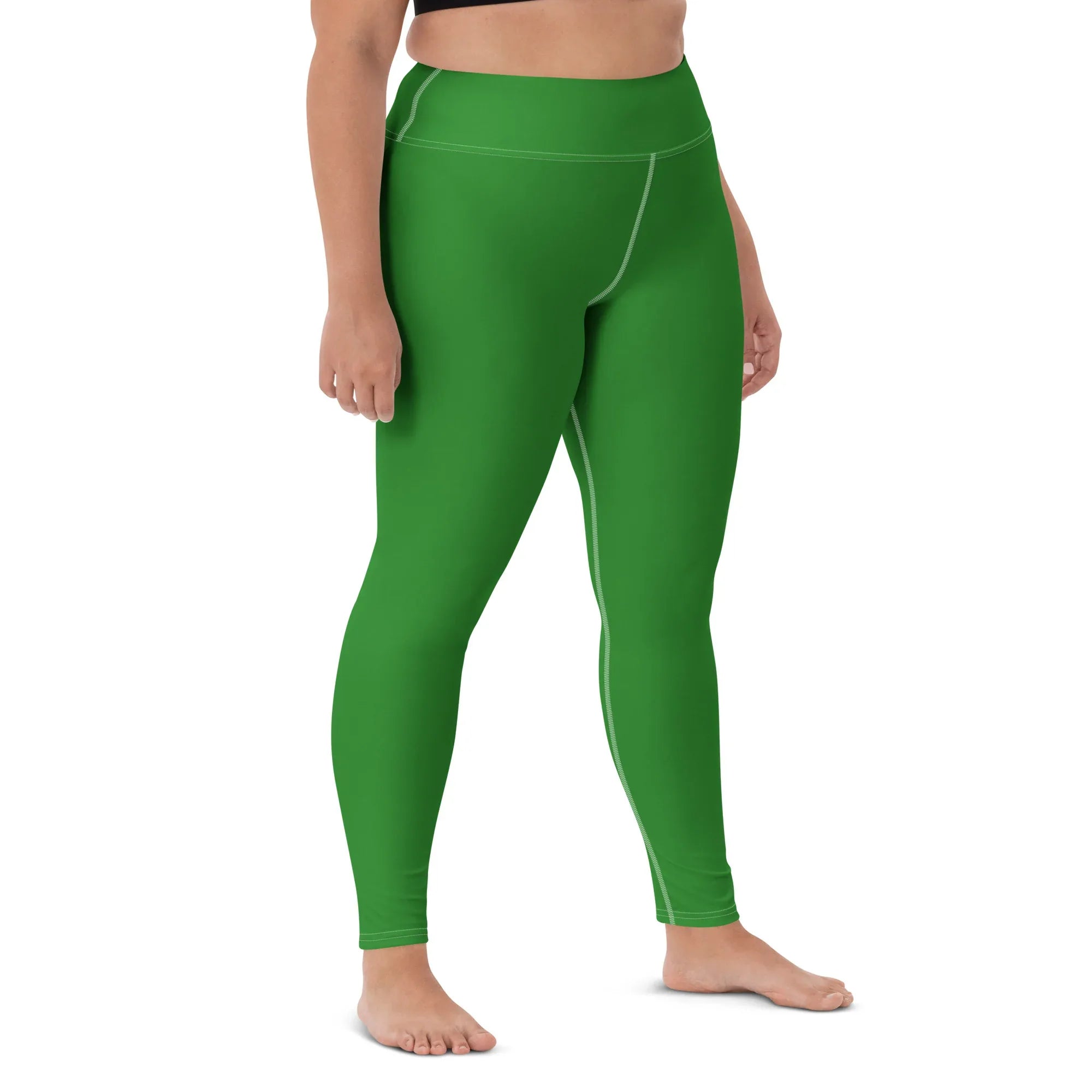 Yoga Leggings Leggings AwRans Clothing all-over-print-yoga-leggings-white-right-front-68773c8e564c0