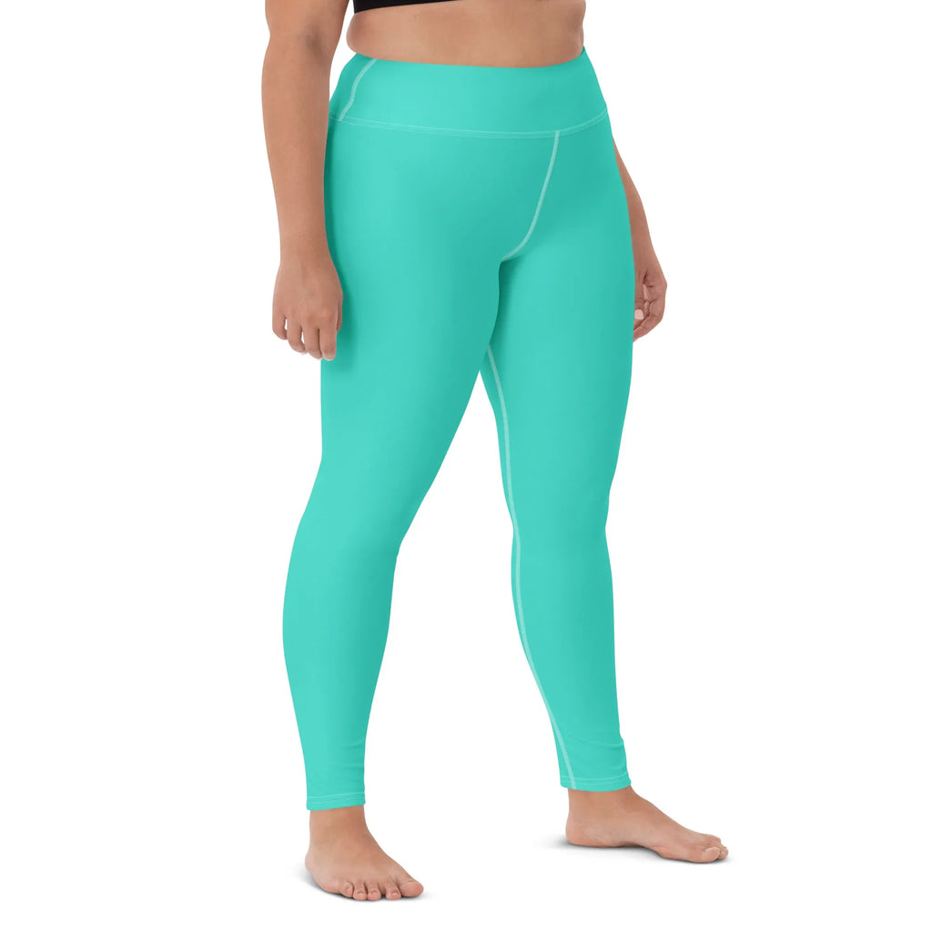 Yoga Leggings Leggings AwRans Clothing all-over-print-yoga-leggings-white-right-front-68773d0c58a0c