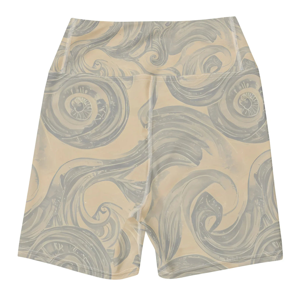 Yoga Shorts Yoga Shorts AwRans Clothing all-over-print-yoga-shorts-white-back-6880940ee84ae