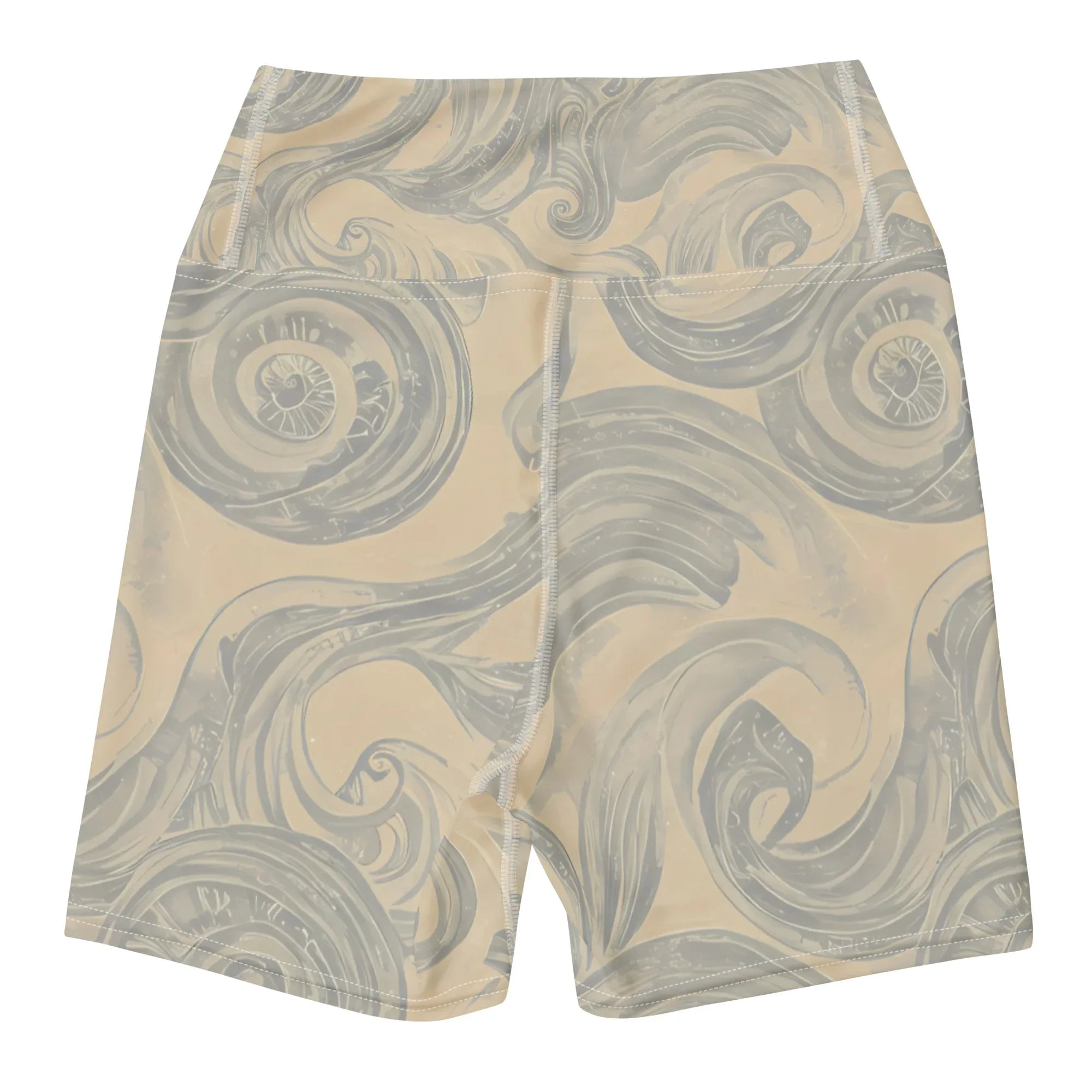 Yoga Shorts Yoga Shorts AwRans Clothing all-over-print-yoga-shorts-white-back-6880940ee84ae